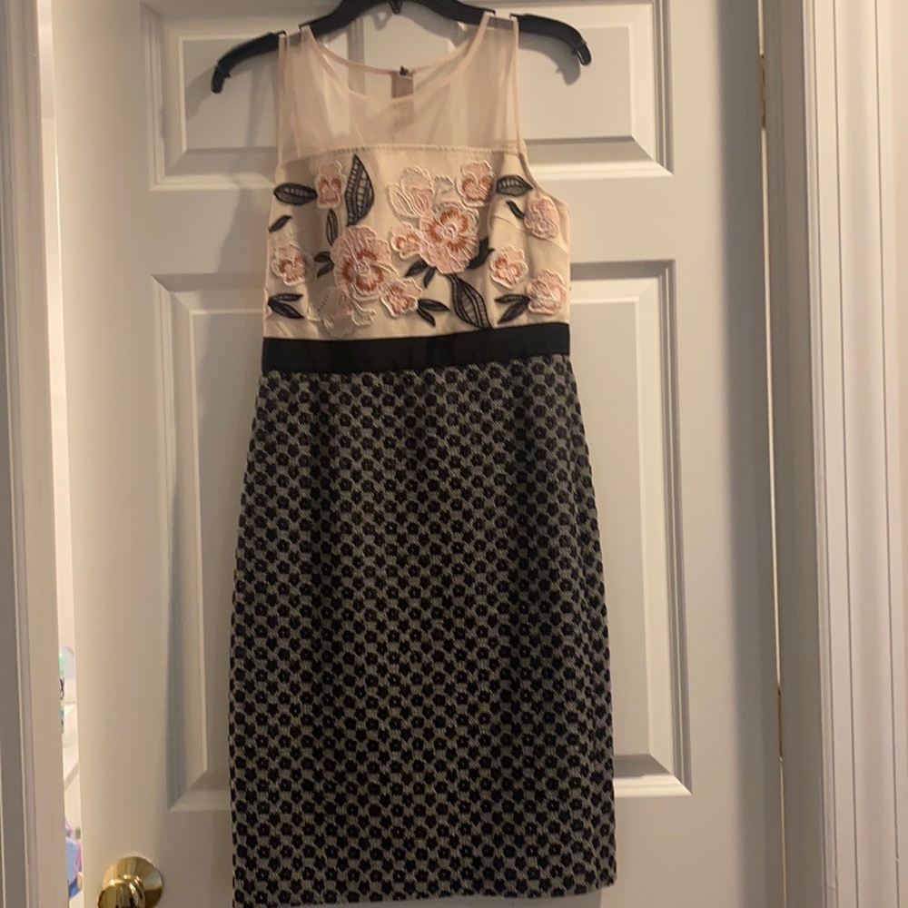 Floral Appliqué cocktail dress from Anthropologie